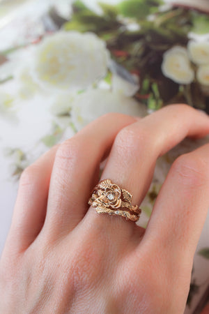 Rose Engagement Ring | Bride Ideas | Rose engagement ring, Flower  engagement ring, Unique engagement rings